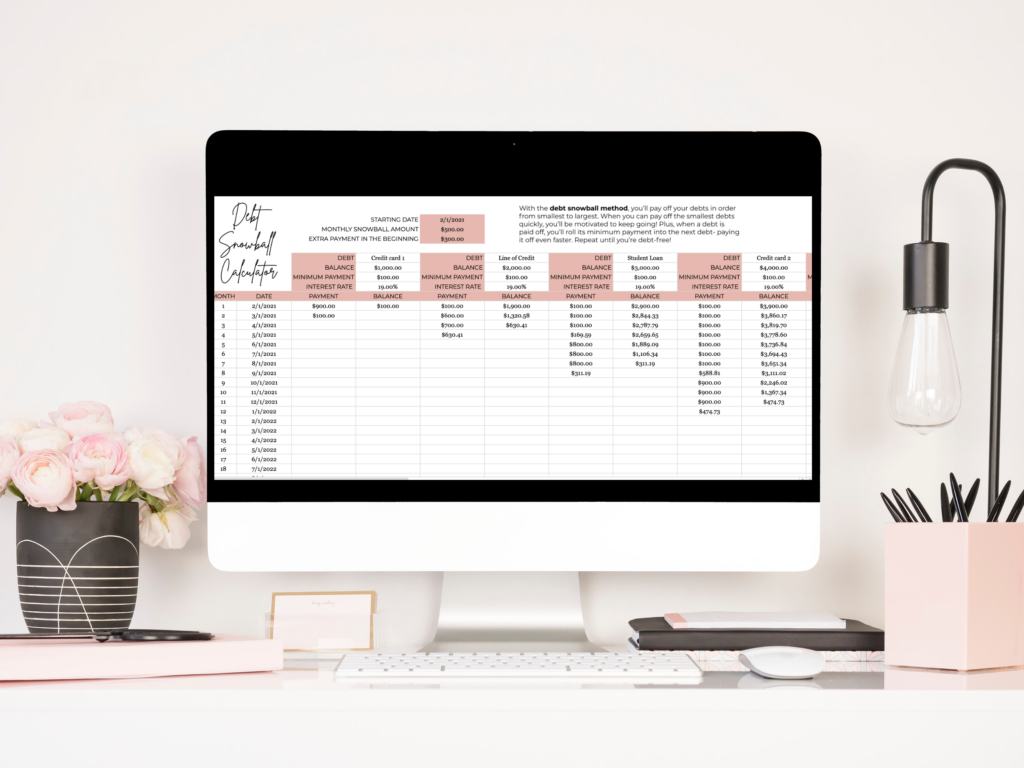 debt snowball spreadsheet